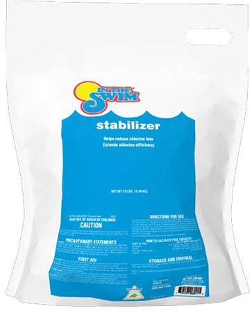 Swimming pool chlorine stabilizer