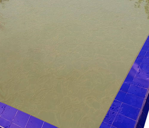 Iron in pool water